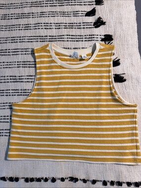 Yellow Stripe Tank Top by Roxy